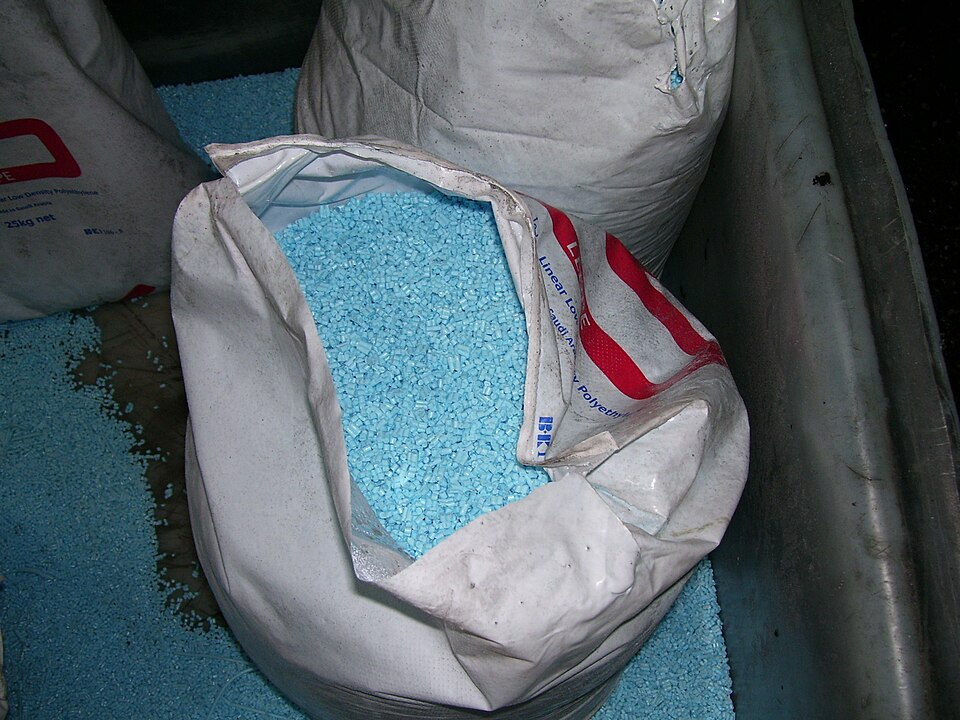 Plastic pellet stock used for sourcing and supply support